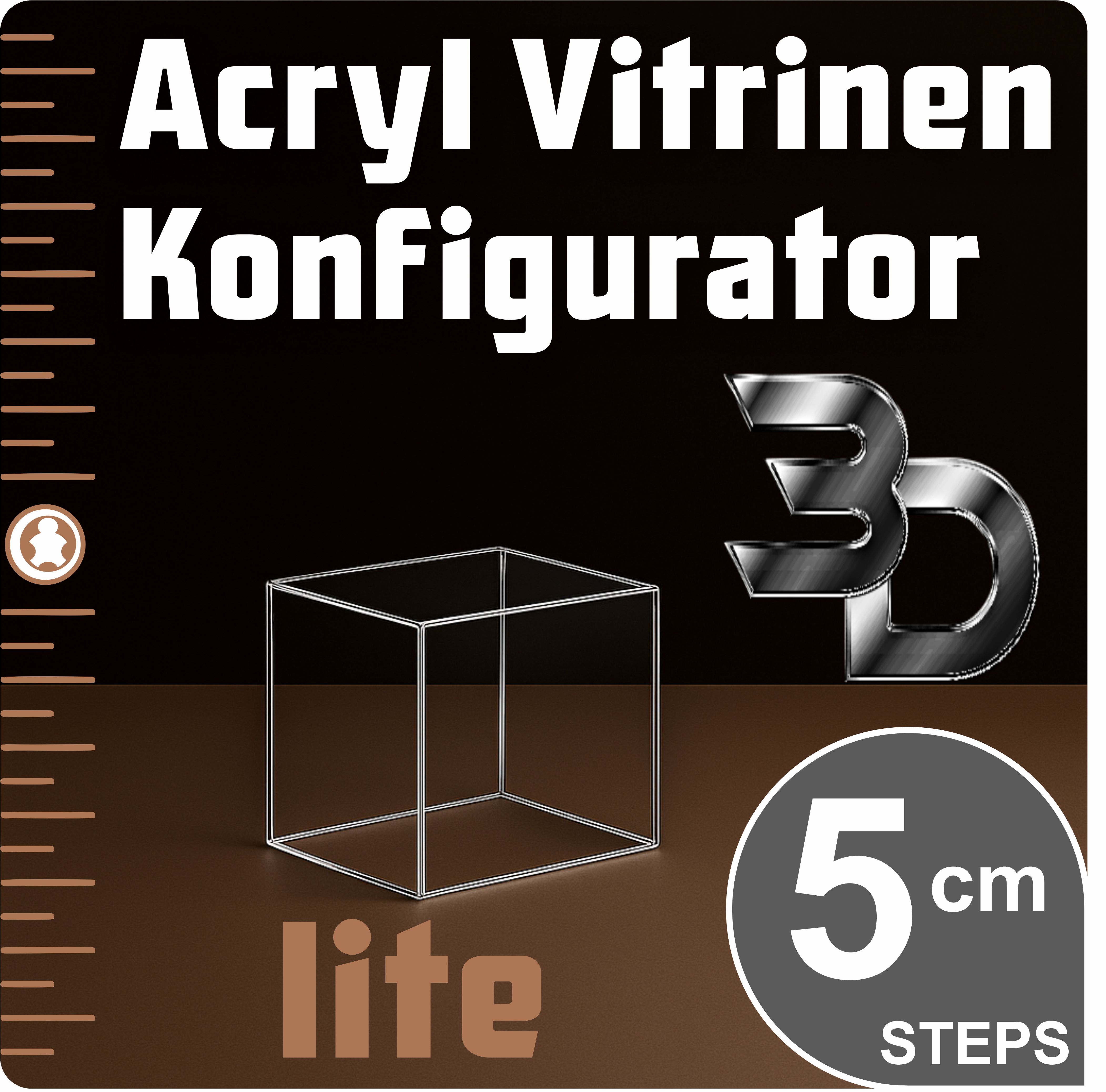 Modell Vitrinen Konfigurator 5 cm lite