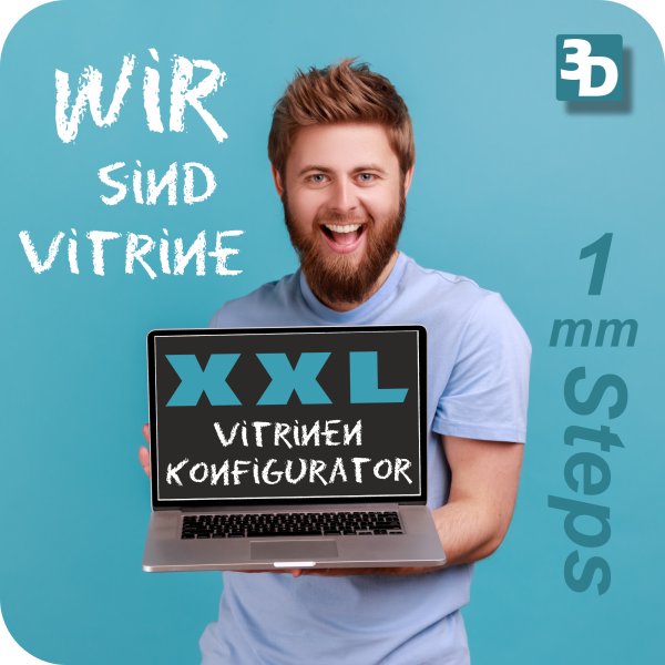 3D XXL Vitrinen Konfigurator